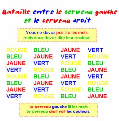 teste de couleur